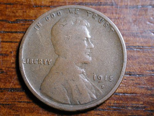 1915d Lincoln Wheat penny cent nice