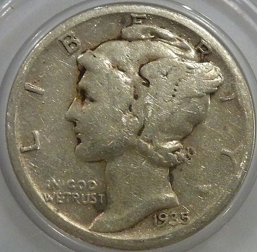 1935-S  VF  Mercury Dime Very Fine ( 180-08)