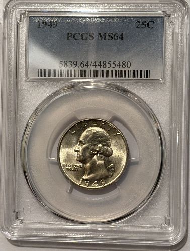 1949-P Washington Quarter PCGS MS64