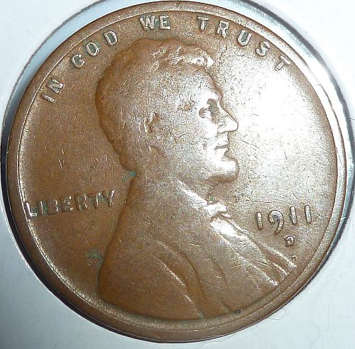 1911-D FINE NO PROBLEM Lincoln Wheat Cent (725-32)