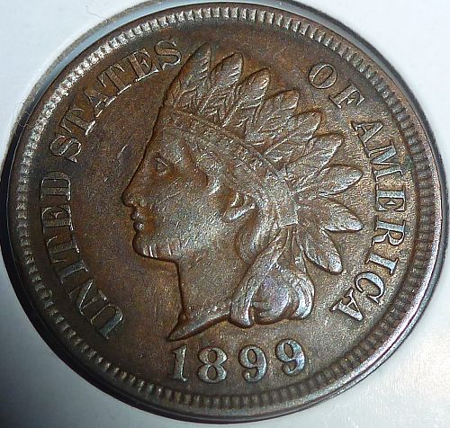 1899 ABOUT UNCIRCULATED  Indian Cent Grades ( 31-H)