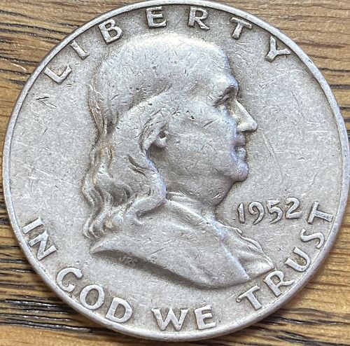 1952D Franklin half with FINE condition