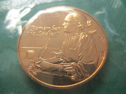 Abigail Adams  "Remember the Ladies" Medal.  Item: EX Adams.