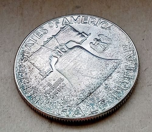 1954 Franklin Half Dollar &bull; .900 Silver &bull; Nice Toning &bull; FBL &bull; CH BU+  *fh546