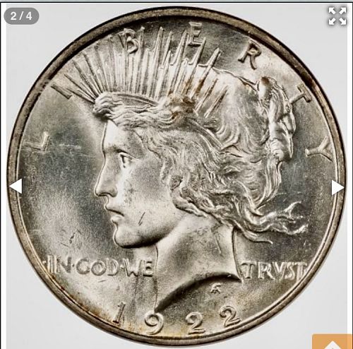 1922D Peace Dollar