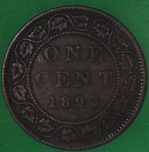 1893 Canada Cent Fine