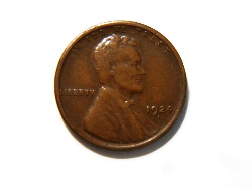 1924-S Lincoln Wheat Cent