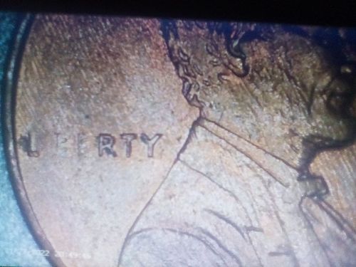 1998P penny. I missing in Liberty, faint B and E in Liberty. Faint 1 and 9 8 in date
