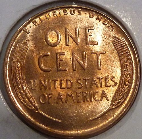 1945-P Gem BU RED Lincoln Wheat Cent (112-L)