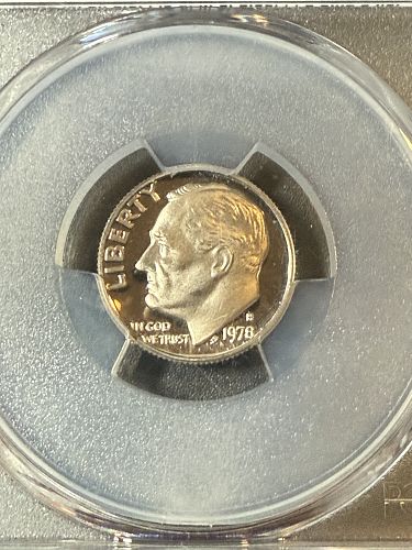 1978 S Roosevelt Dime 10 Cent PCGS PR69 DCAM