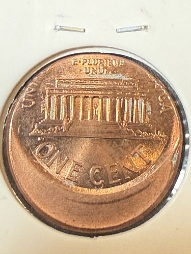 2001 Lincoln 1 Cent Penny 20% Off Center Mistruck Error Coin Uncirculated