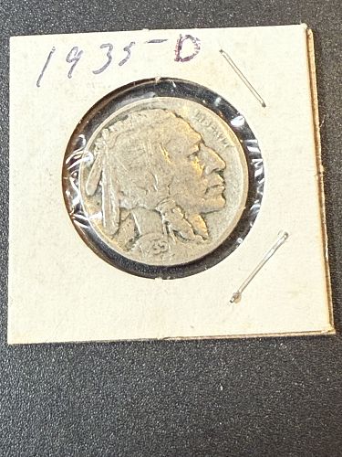 1935 D Indian Head Buffalo Nickel 5 Cents VF