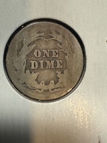 1903 Barber Head Dime 10 Cents