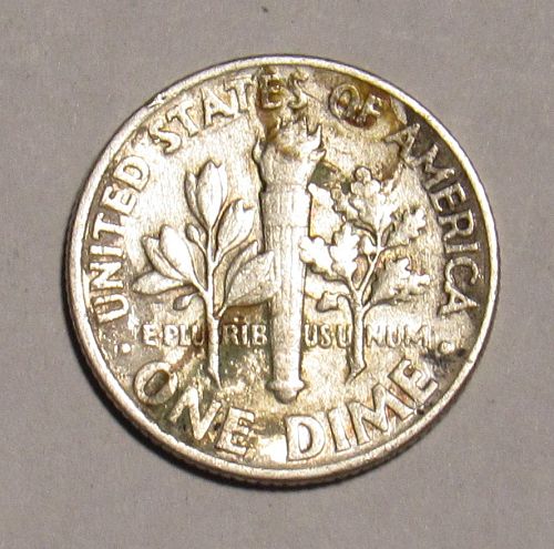 1961 P Roosevelt Dime in circulated condition