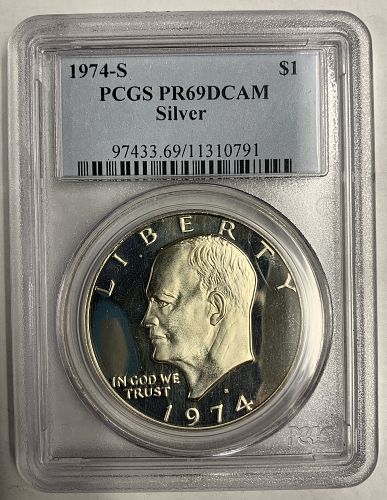 1974 S Eisenhower Dollar Silver Clad Coin Value, Prices & Info