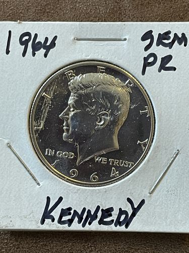 1964 KENNEDY SILVER PROOF HALF DOLLARS (2)