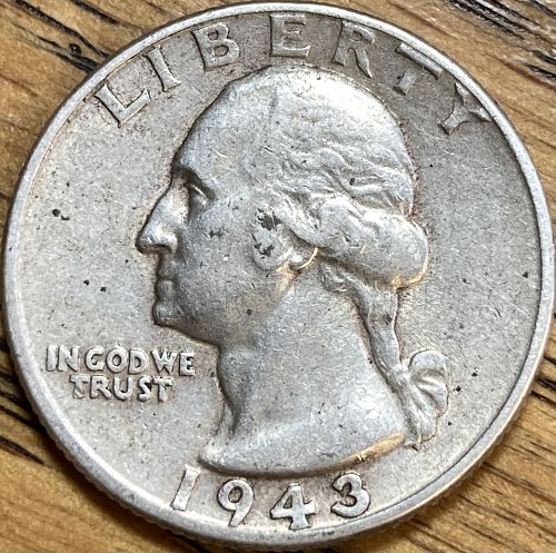 1943 Washington quarter in EXTREMELY FINE condition
