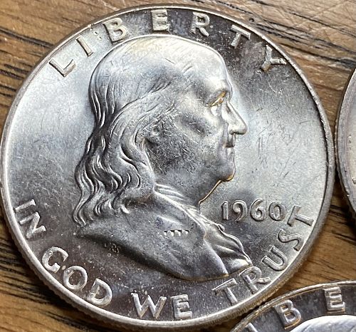 1960P&D and 1963D Franklin halves in MINT STATE condition
