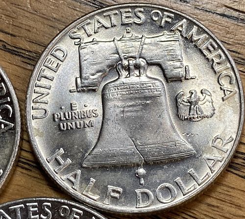1960P&D and 1963D Franklin halves in MINT STATE condition