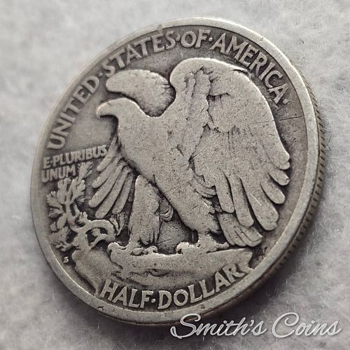 1919 S ~ Walking Liberty Half Dollar ~ VG