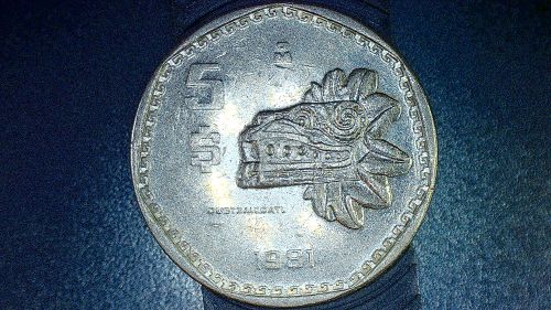 1981 Mexico 5 Pesos Quetzalcoatl