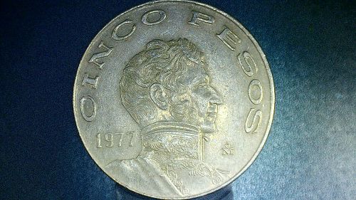 Mexico 1977 $5 PESOS Coin