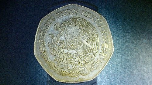 1976, Diez Pesos, 7 Sided, Copper Coin