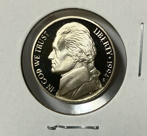 1994 S Proof Jefferson nickel