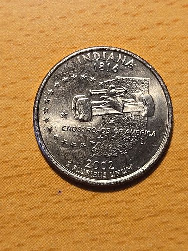 2002 P Indiana State Quarter （uncirculated)