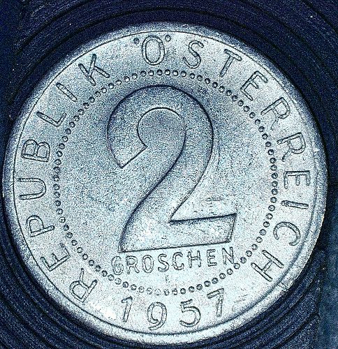 1957 Austria 2 Groschen