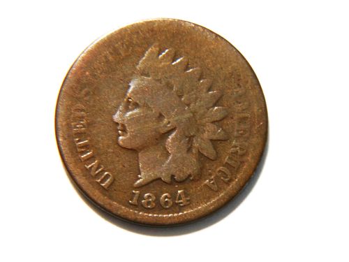 1864 Indian Head Cent