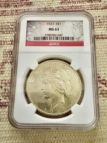1923 NGC MS63 Peace Dollar