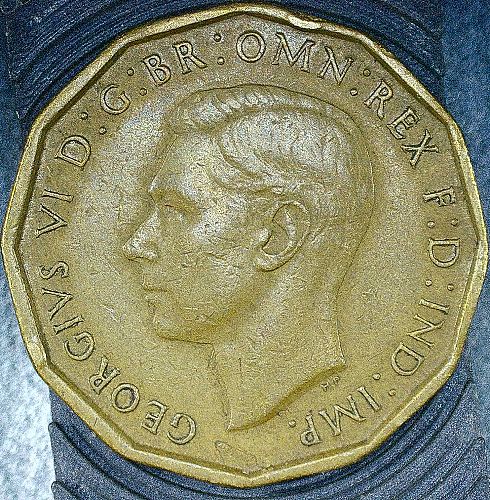 Great Britain, 3 Pence, 1943
