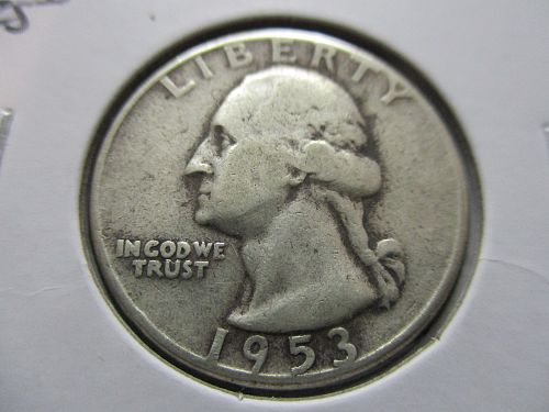 1953  Washington Quarter.  Item: 25 W53-11.