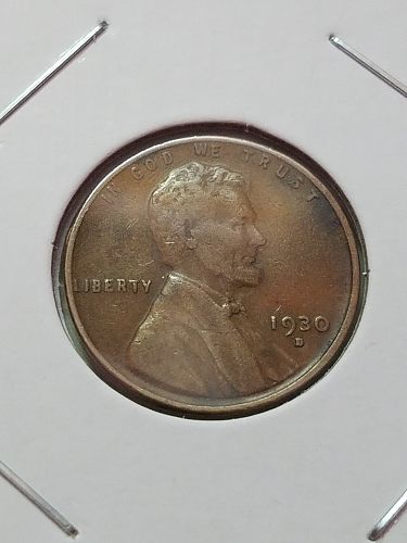 1930 D Lincoln Wheat Cent Penny Copper