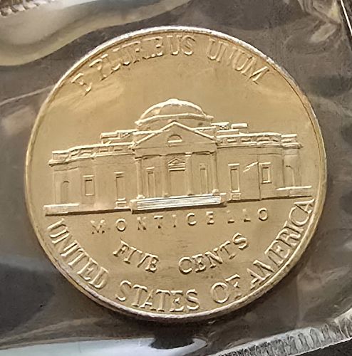 2001-P Jefferson Nickel - BU in Original Mint Cello (J23)