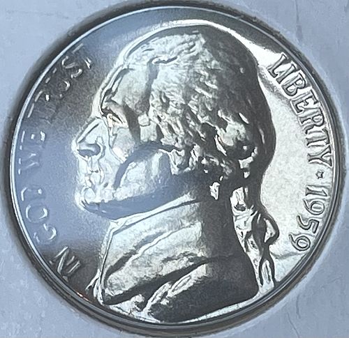 1959-P Jefferson Proof Nickel