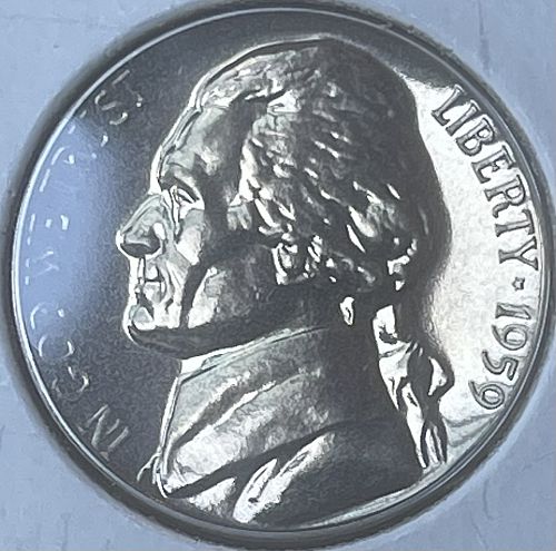 1959-P Jefferson Proof Nickel