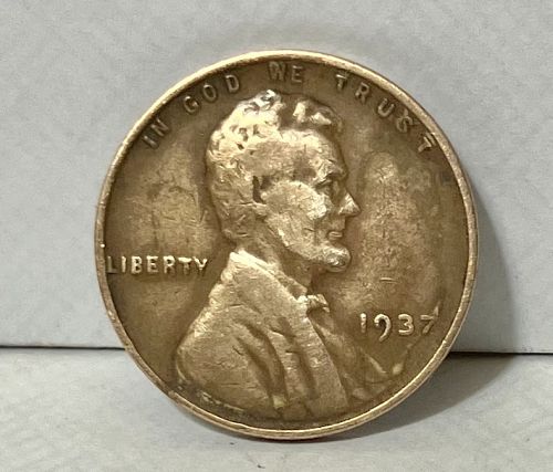 1937 P Lincoln cent
