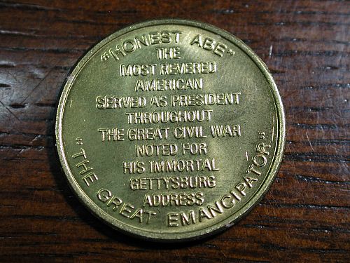 Abraham Lincoln 16th President 1861-1865 token Nice