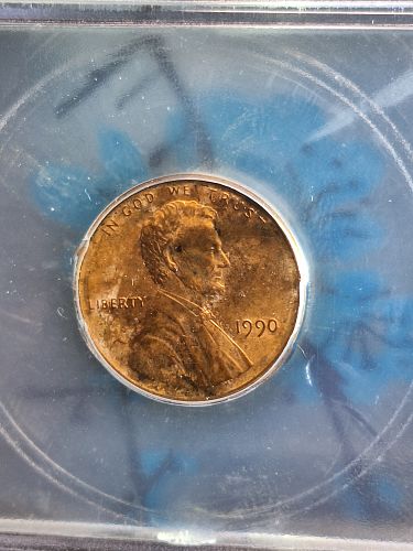 Broad struck 1990 P lincoln cent