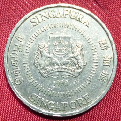 Singapore 2nd series 1 Cent to $ 1 Dollar - 6 pieces 1990