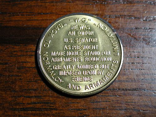 President Warren C. Harding 1921-1923 token NICE
