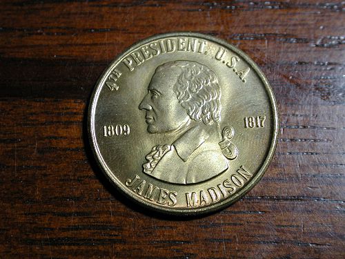 President James Madison 1809-1817 token NICE