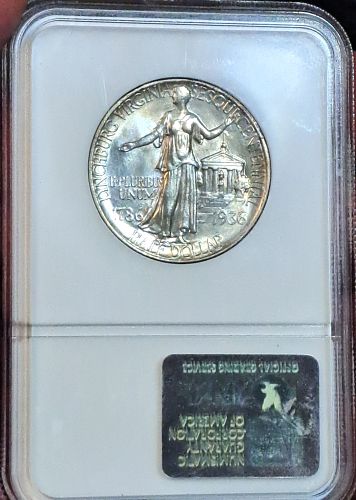 MS-66 -1936 Lynchburg, Virginia, Sesquicentennial Half Dollar NGC - 20,000 minted