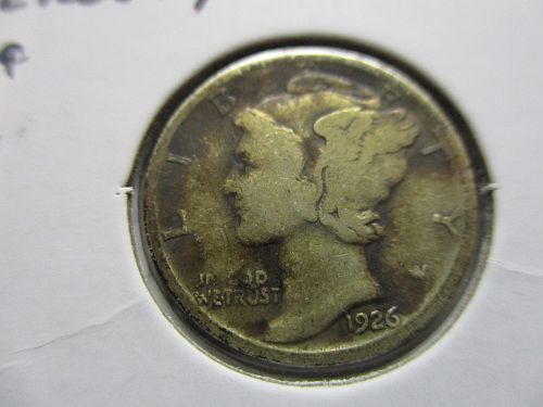 1926  Mercury Dime.  Item: 10 M26-11.