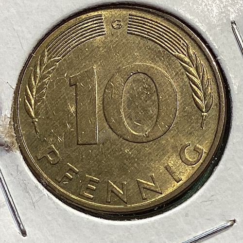 1986 Germany 10 Pfennig