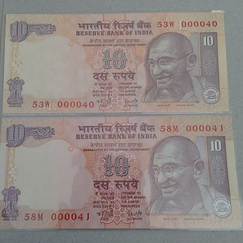 000040  and   41   .INDIA UNC PAIR