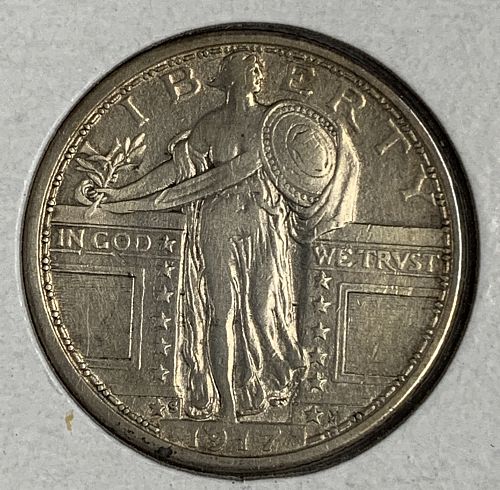 1917-S T-1 Standing Liberty Quarter, XF+ (9034)