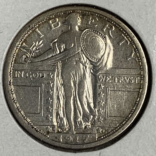 1917 D Standing Liberty Quarter Coin Value, Prices & Info | USA